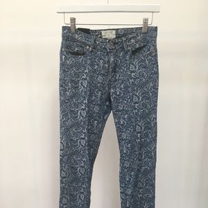 Insight Denim blue floral jean